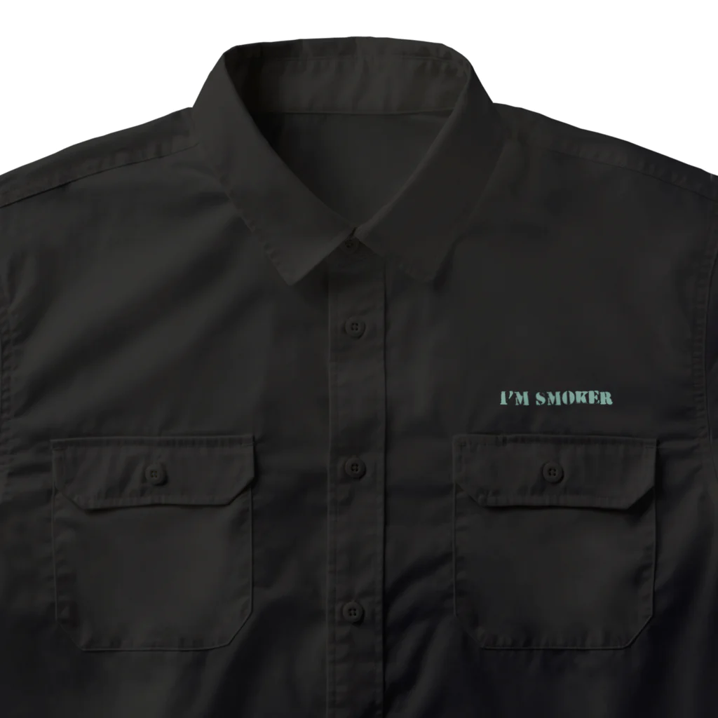 islandmoon13の煙草を吸う美女 Work Shirt