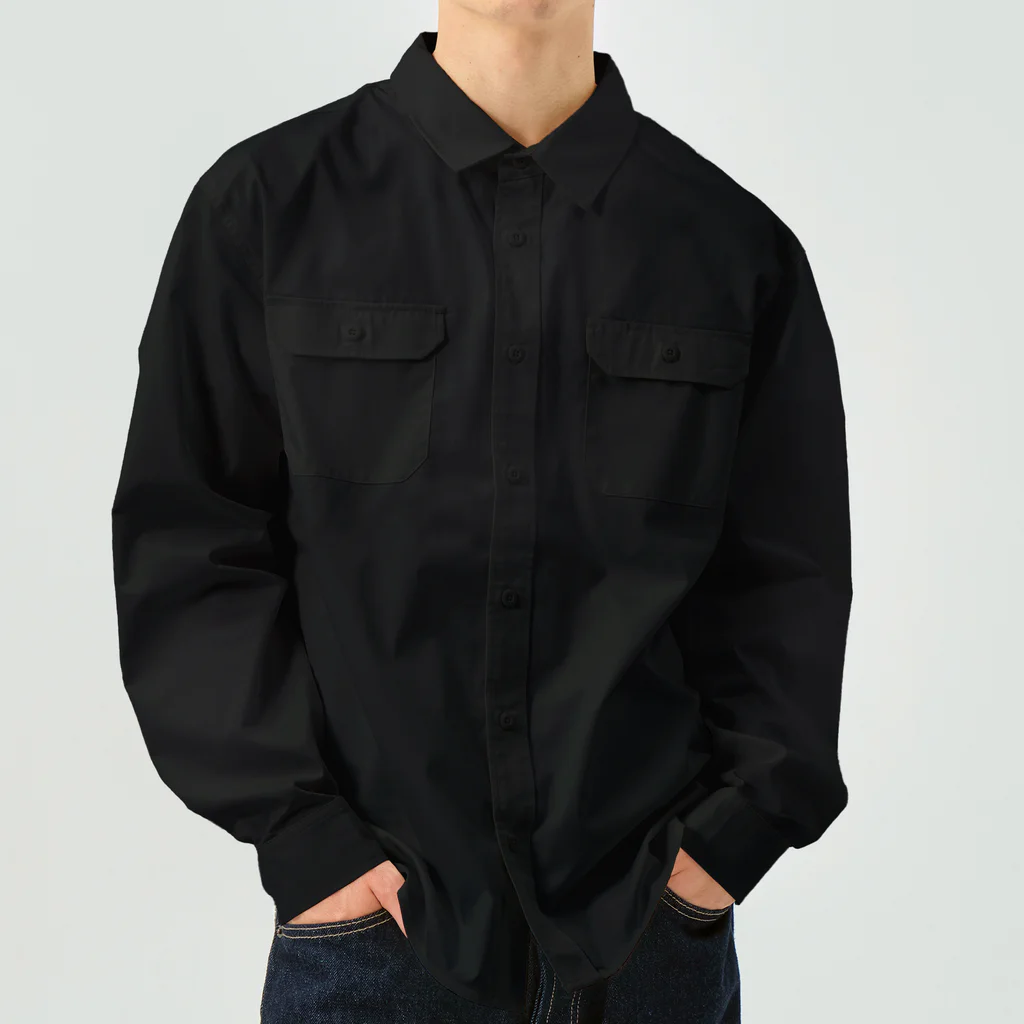 PetWORKs SUZURI Shopの月と兎 Work Shirt