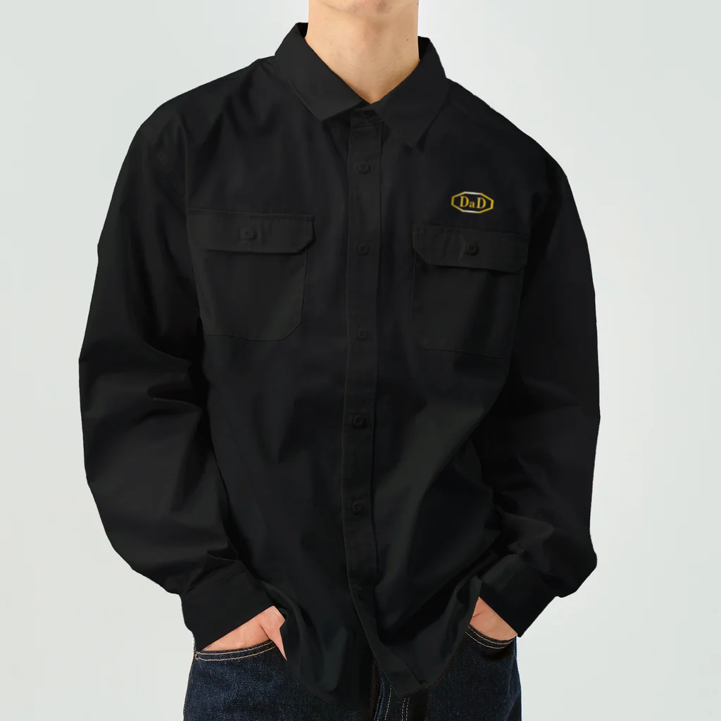 cafe-dadomaniのDaDゴールド Work Shirt