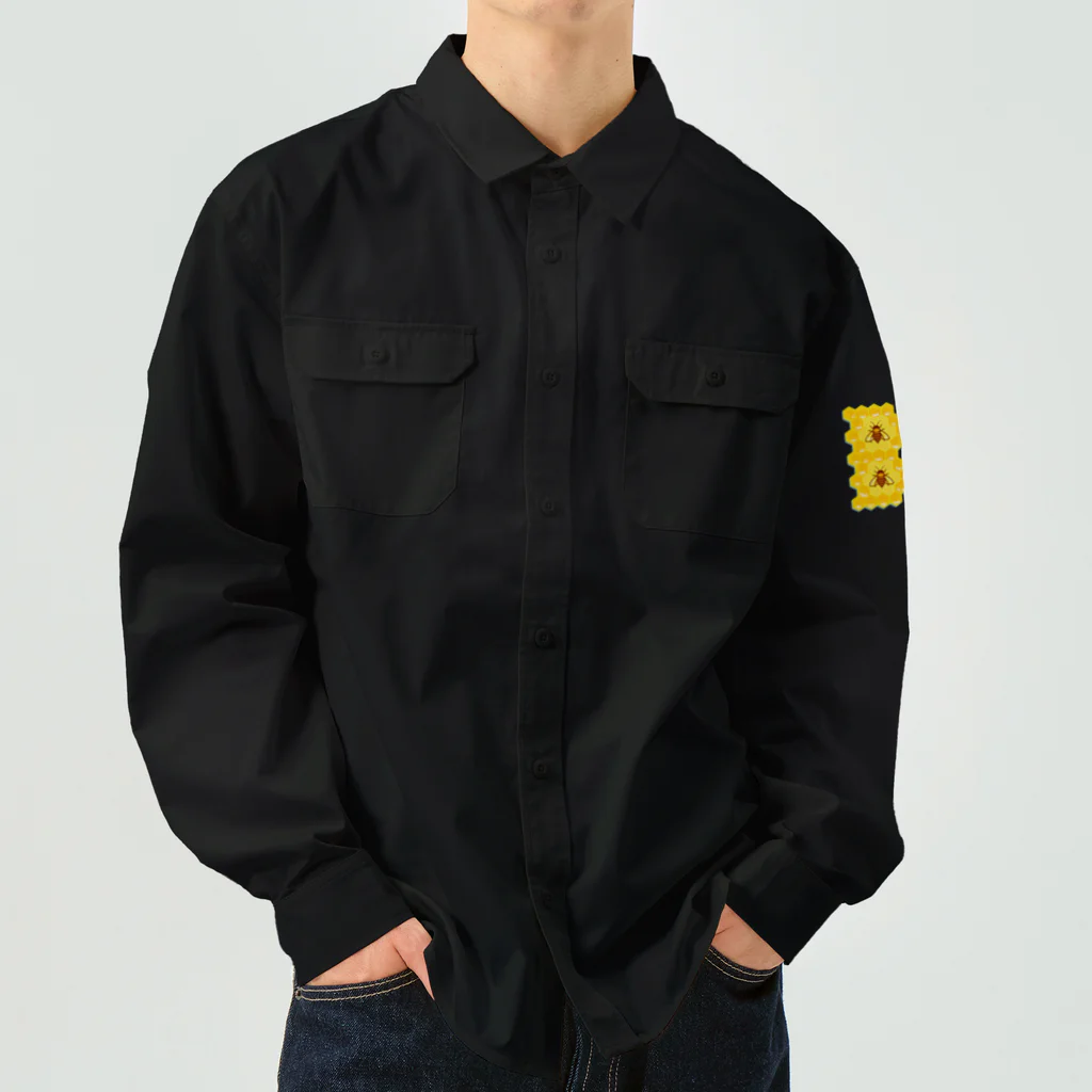 LalaHangeulのハニカム構造(BEE） Work Shirt