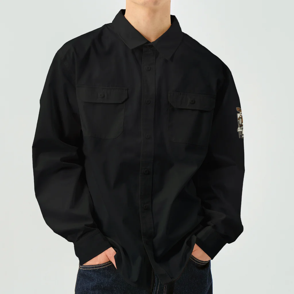 すとろべりーガムFactoryの物思いにふけるオカピ氏 Work Shirt