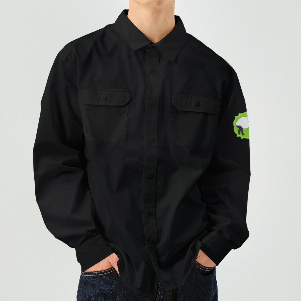 LalaHangeulのマレーバク　ハングルデザイン Work Shirt