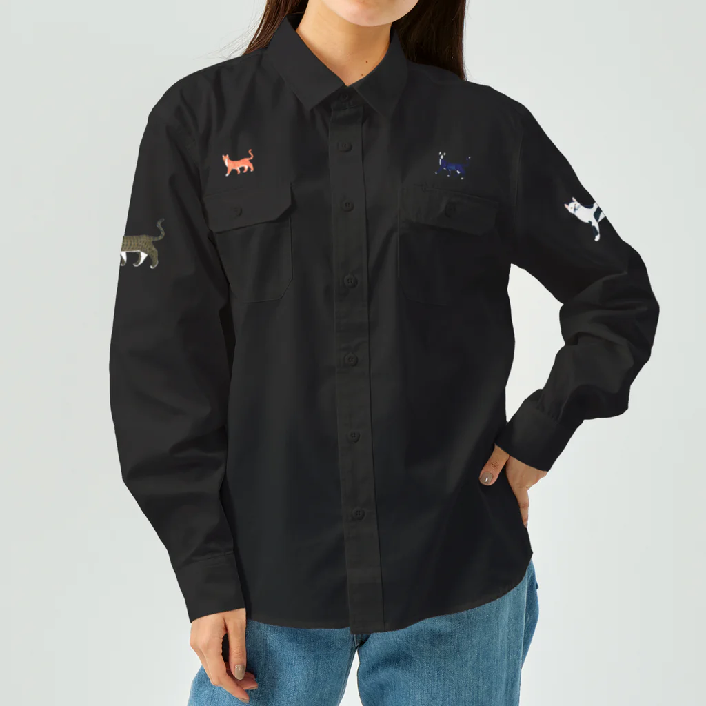 segasworksのネコたち Work Shirt