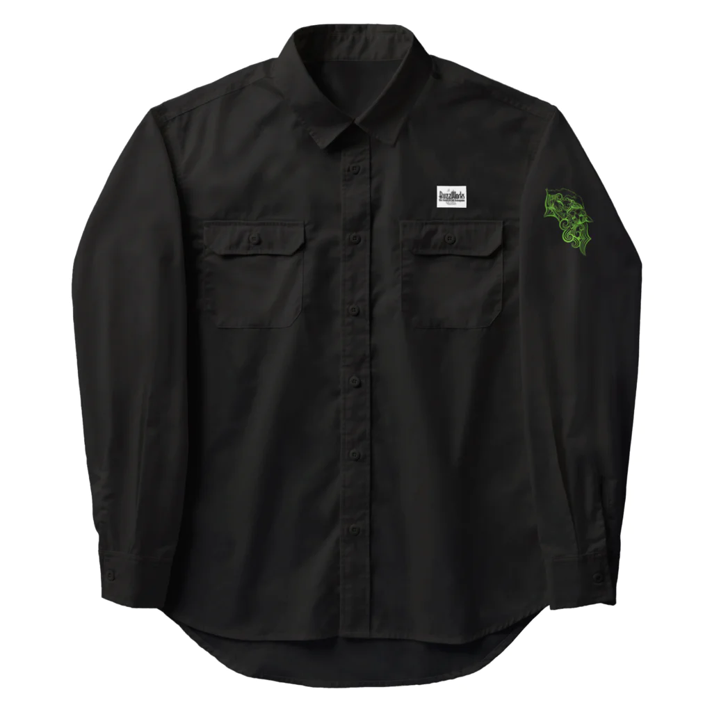 BuzzWorks - OFFICIAL GOODS STOREのYumehito / Green Cat Work Shirt