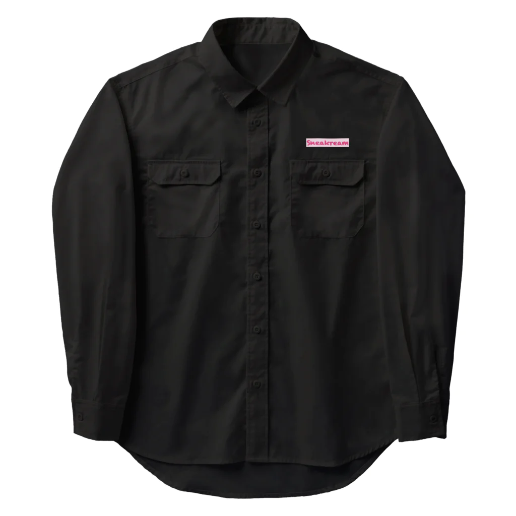 Sneakreamのストロベリーアイスクリームスニーカー Work Shirt