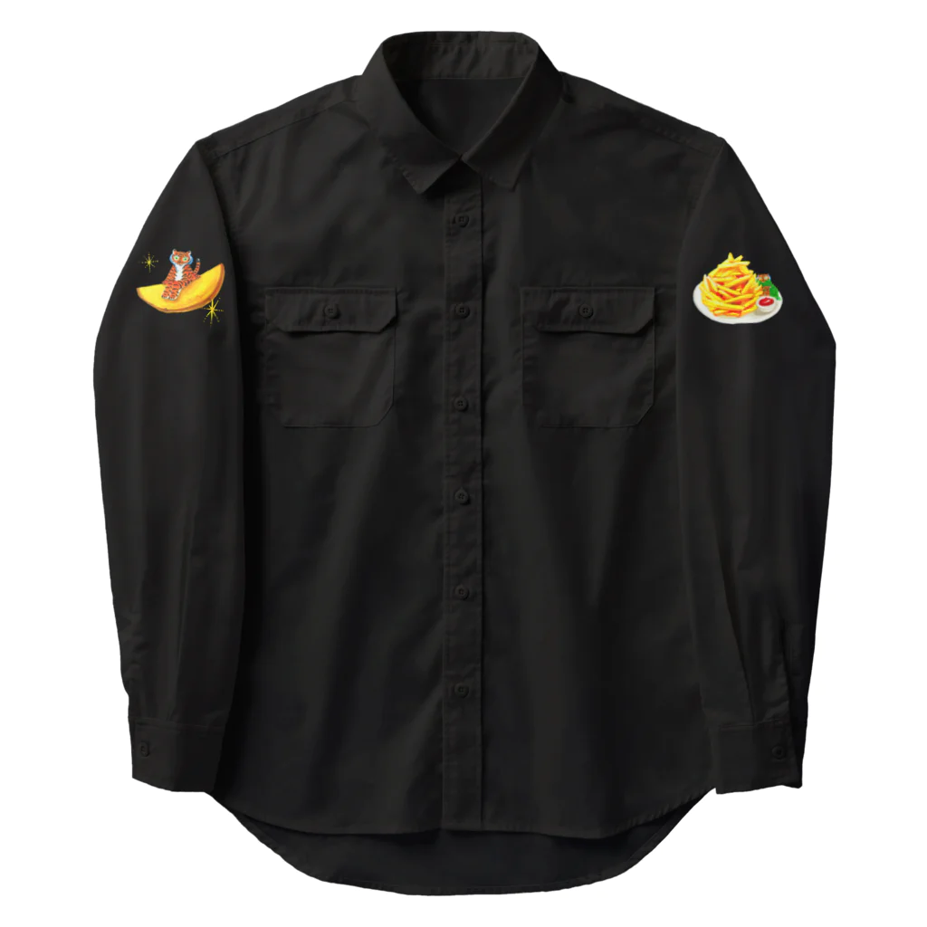 segasworksのフライドポテトたちとトラちゃんたち Work Shirt