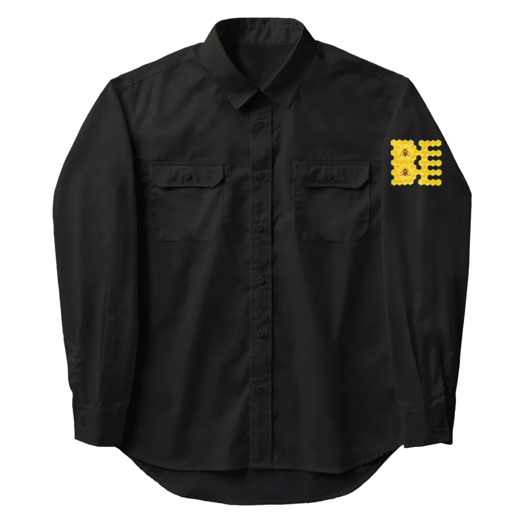 LalaHangeulのハニカム構造(BEE） Work Shirt