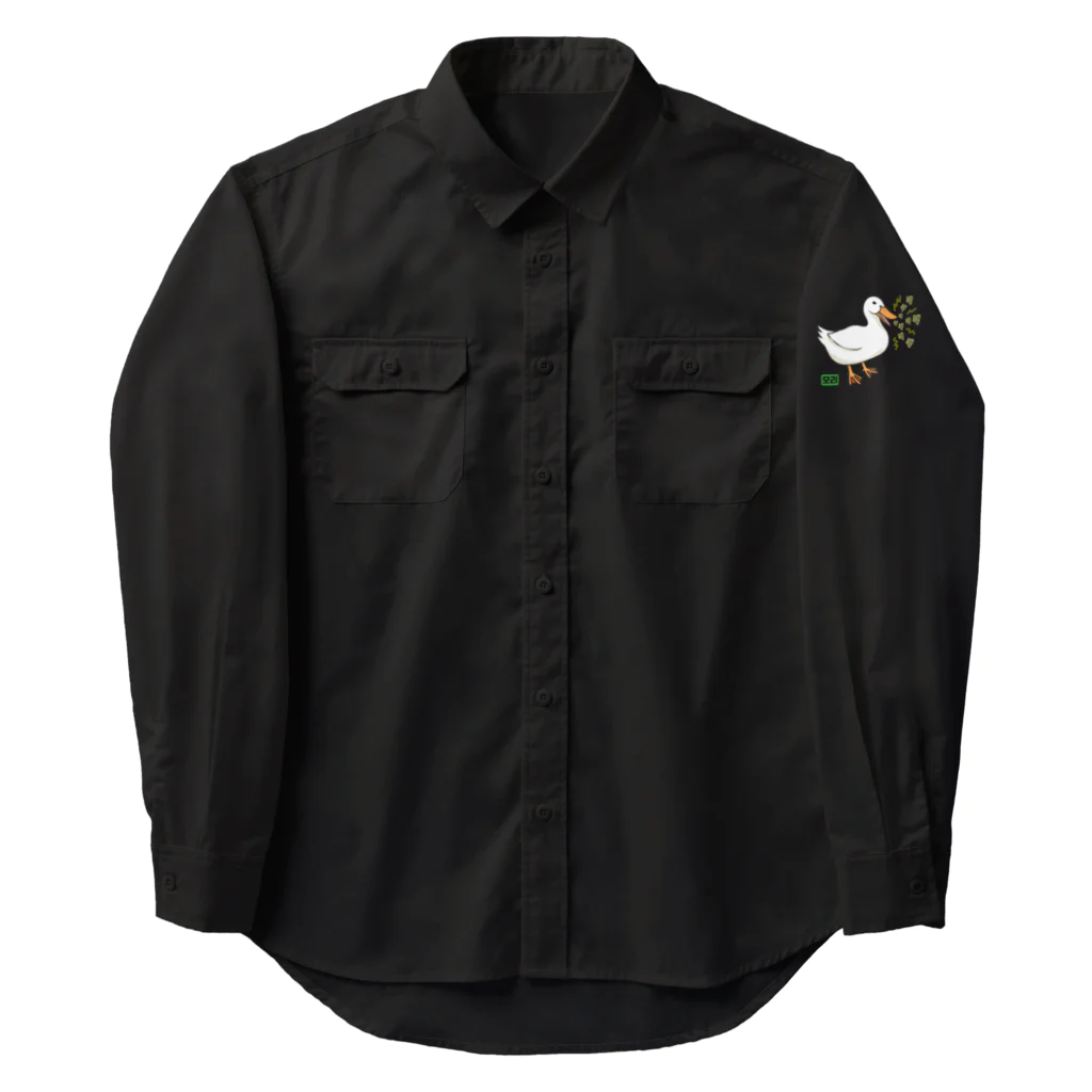 LalaHangeulの오리 (アヒル)韓国語オノマトペ Work Shirt