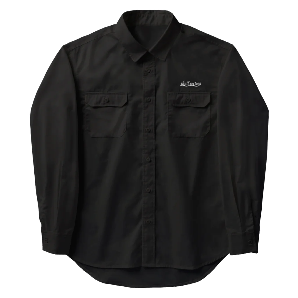 Skull sectionのバイクとドクロ（黒メイン） Work Shirt