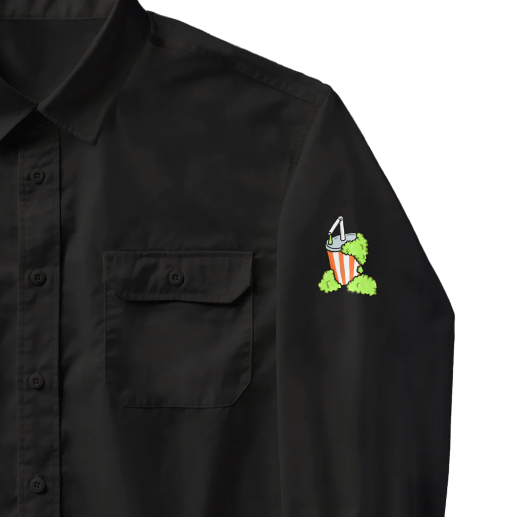 あやしいおばさん くろまめさんのランチ（チーズバーガー） Work Shirt