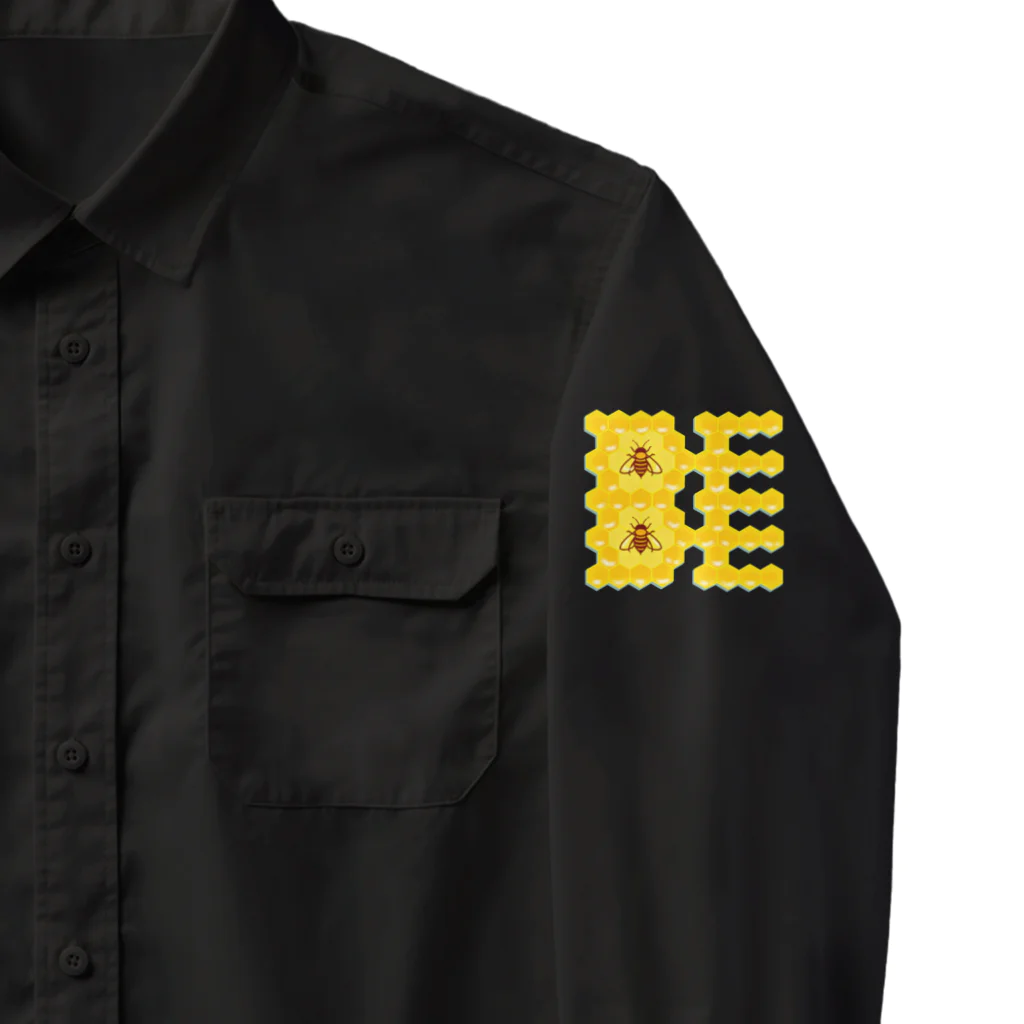 LalaHangeulのハニカム構造(BEE） Work Shirt