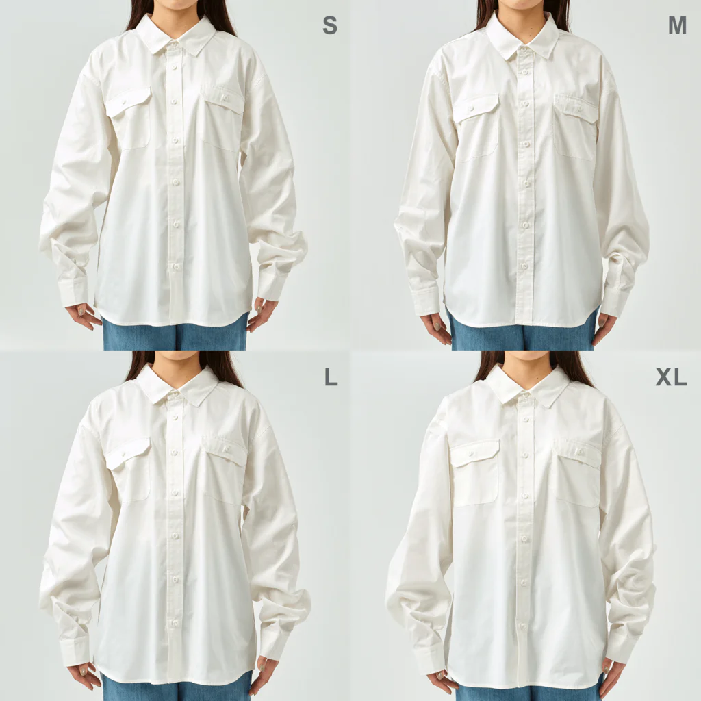エダマメトイチのトリオ ザ ストライプ shimao-E 大 ワークシャツ