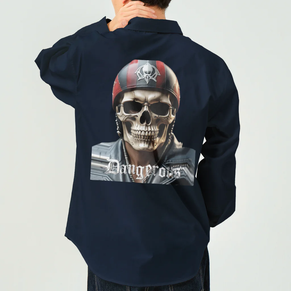 WANTED BIKERのSKULL BIKER-06 Work Shirt