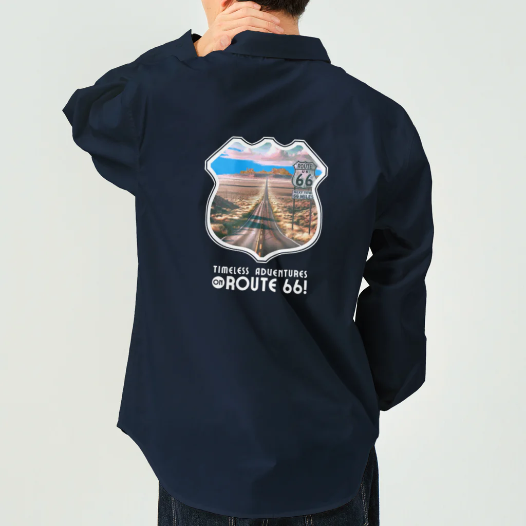 kazu_gのROUTE66！時を超えた冒険をしよう！（濃色用） Work Shirt