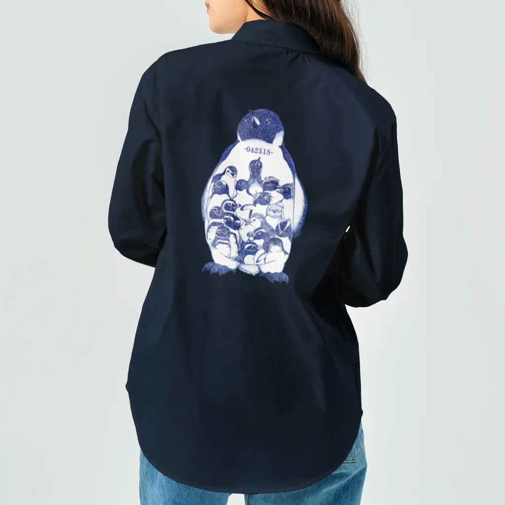 ヤママユ(ヤママユ・ペンギイナ)の-042518-World Penguins Day ワークシャツ