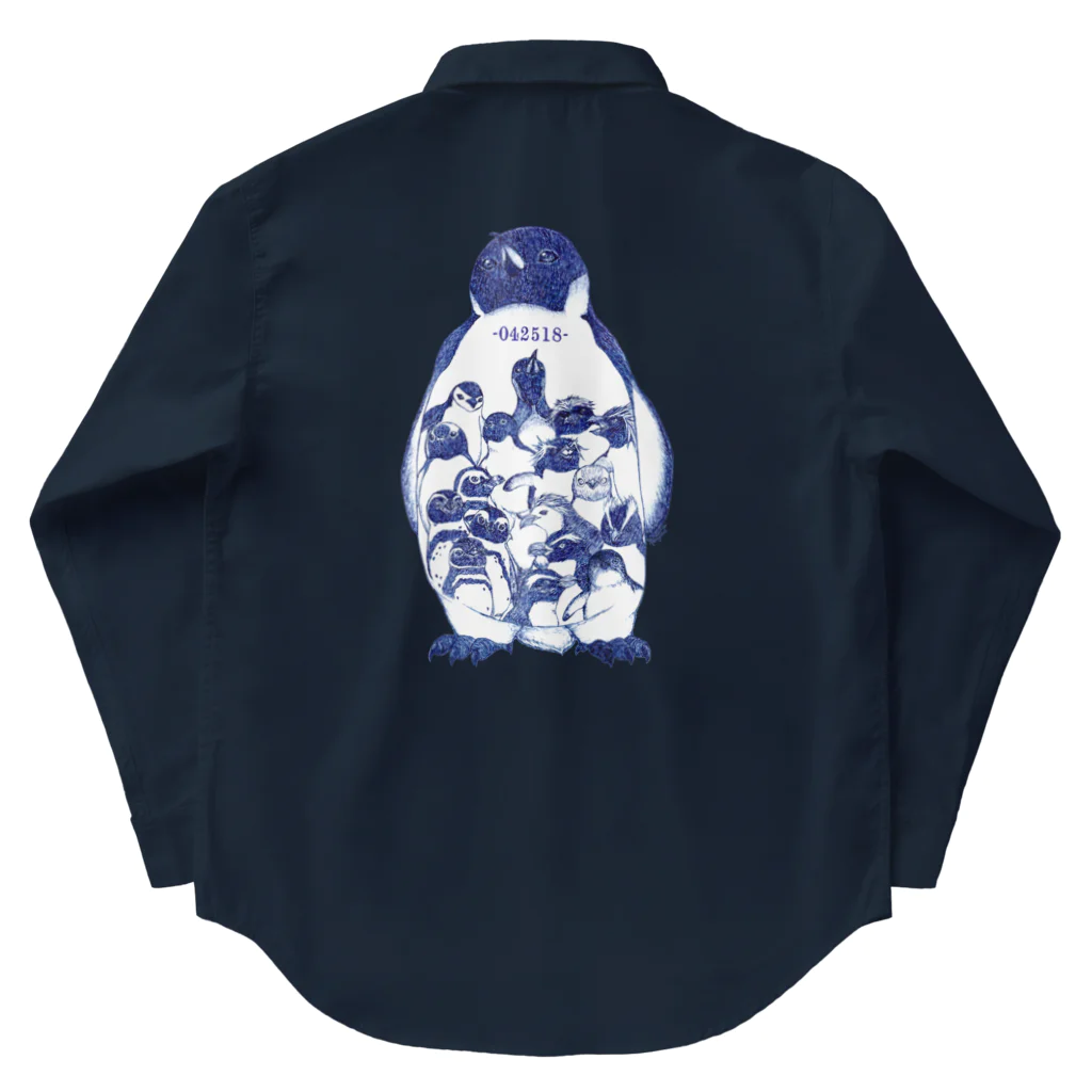 ヤママユ(ヤママユ・ペンギイナ)の-042518-World Penguins Day Work Shirt