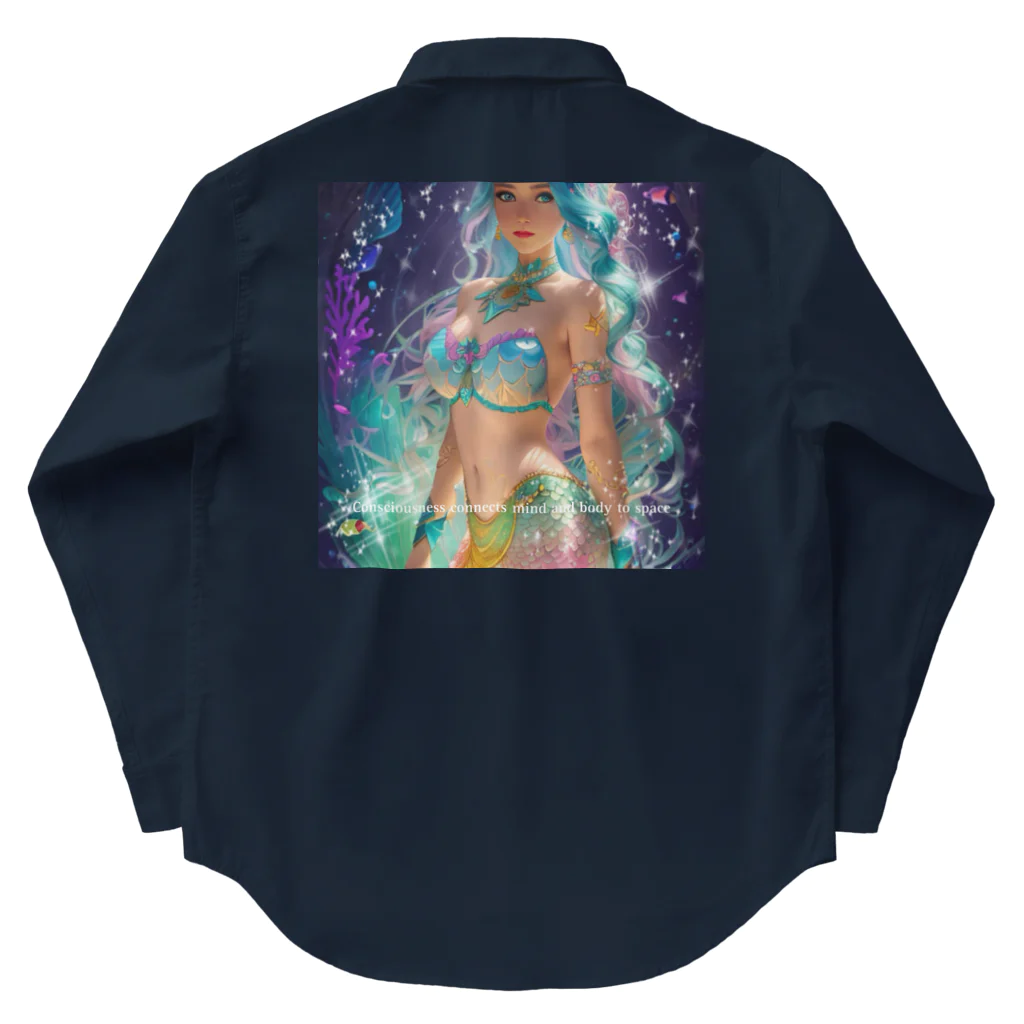 💖宇宙整体♪🌈♪こころからだチャンネル♪💖のConsciousness connects mind and body to space Work Shirt