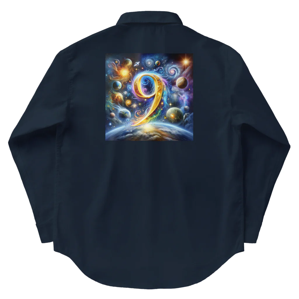 Super_Bluemoonの神秘的な数字 No.9🎵 Work Shirt