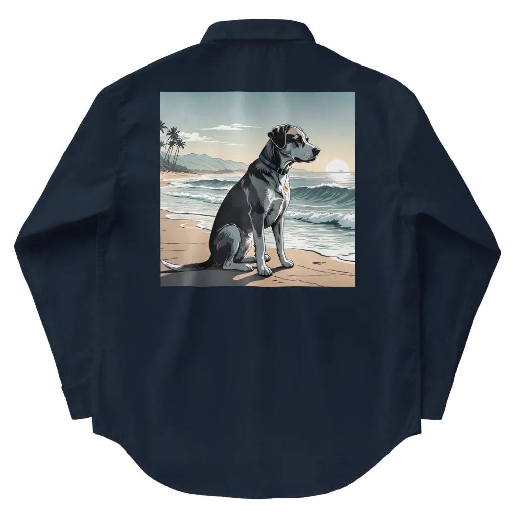 studio eizoのおいら波乗り🐕犬サーファー🏄 Work Shirt