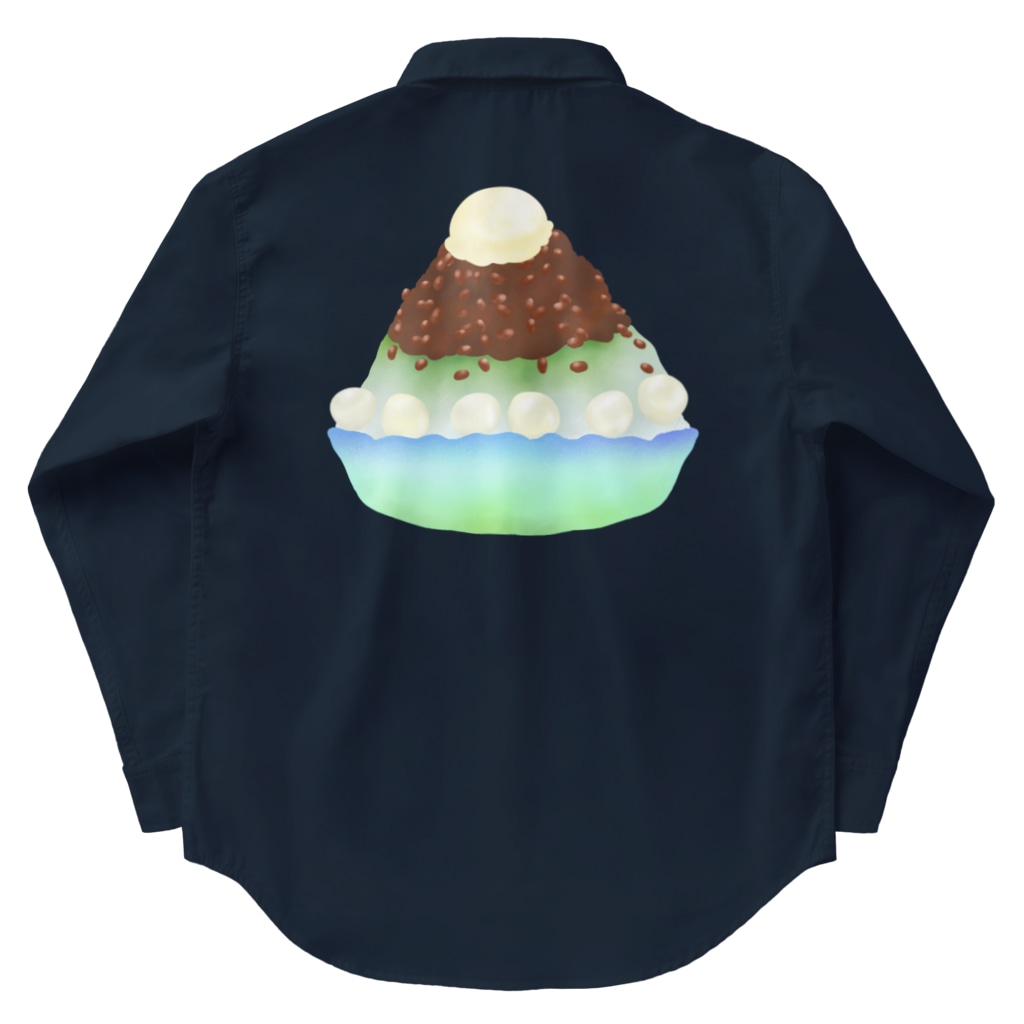 Lily bird（リリーバード）の抹茶小豆かき氷 Work Shirt