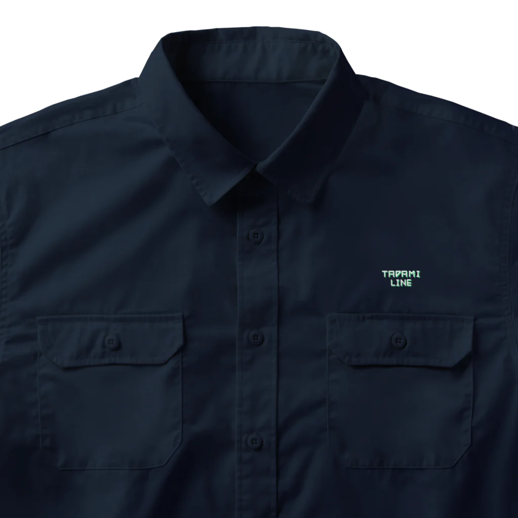 CHIYONのドット只見線【第一只見川橋梁】 Work Shirt