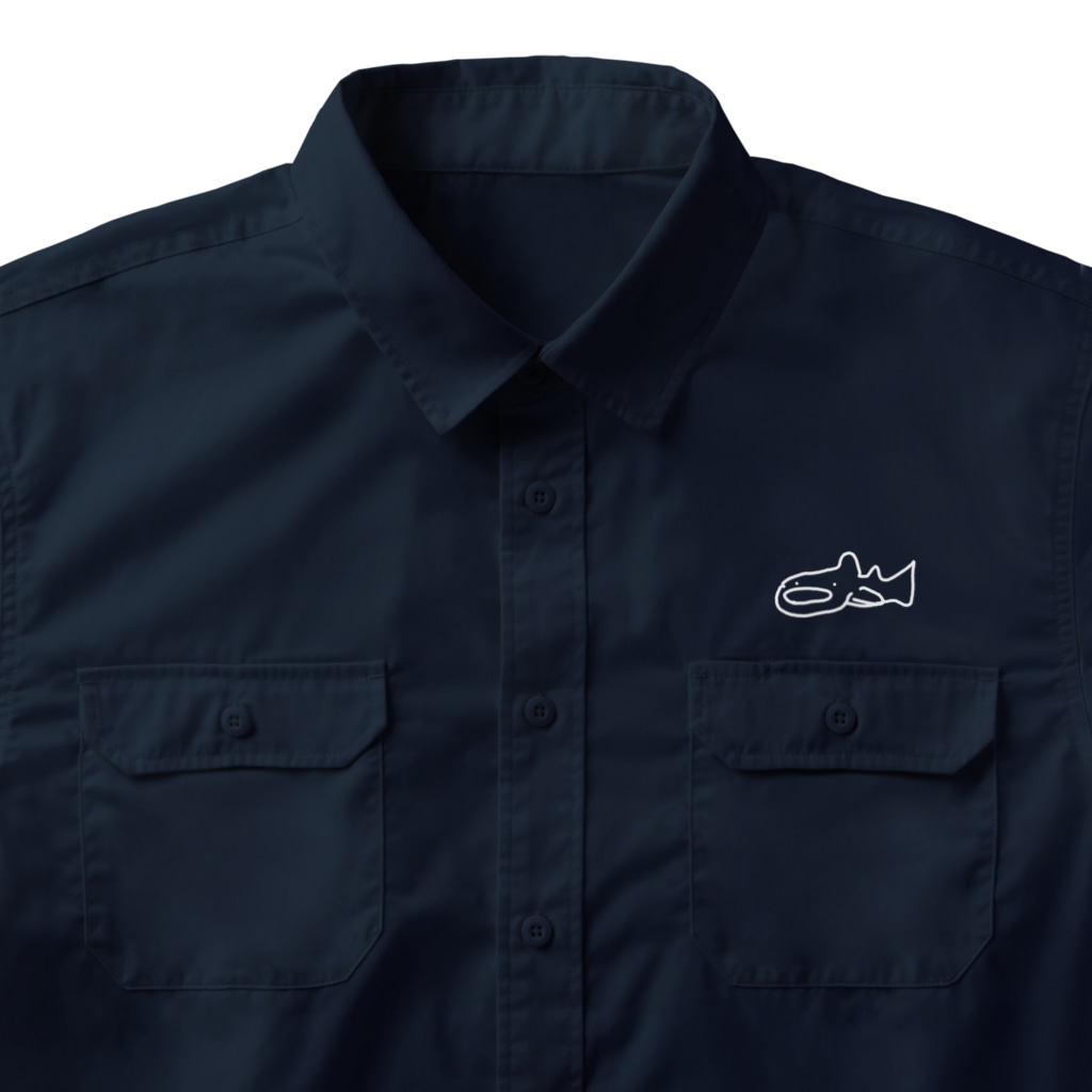 いきものや　のの（別館）の白いジンベイザメ Work Shirt