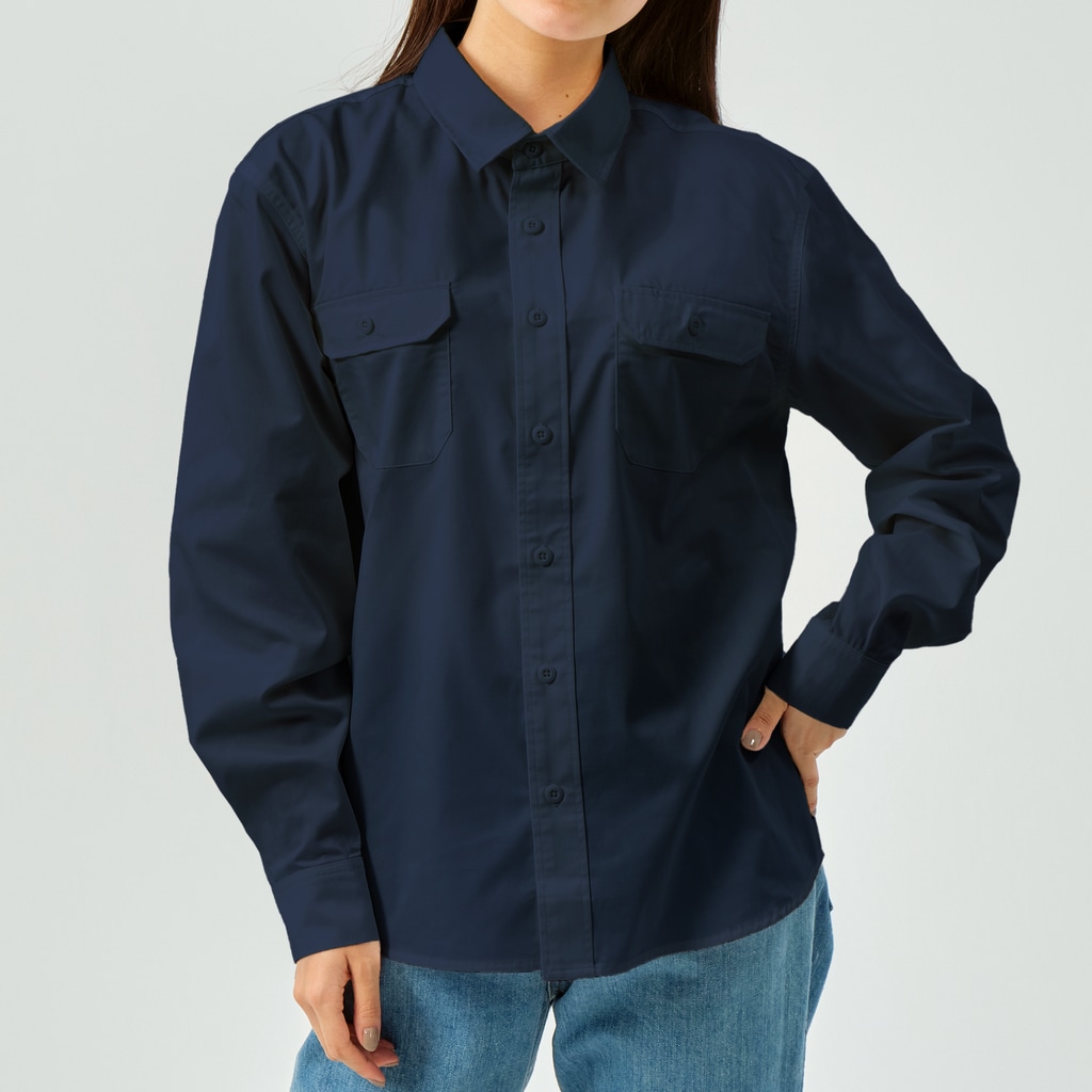 TM-3 Designの彫刻 × BEER（サモトラケのニケ）白線画 Work Shirt