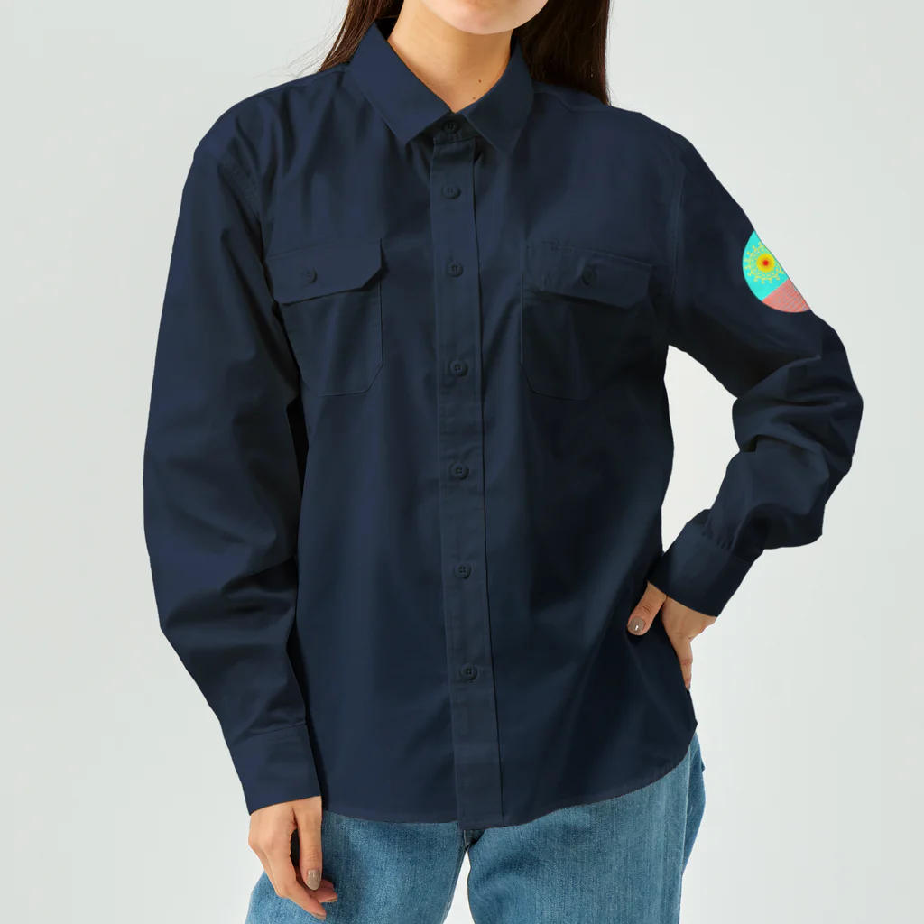 LalaHangeulの柱状節理 Work Shirt