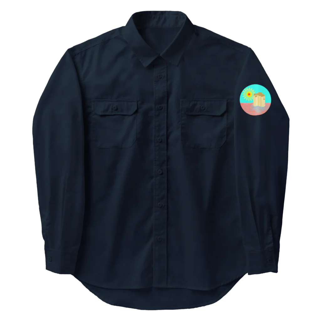 LalaHangeulの柱状節理 Work Shirt