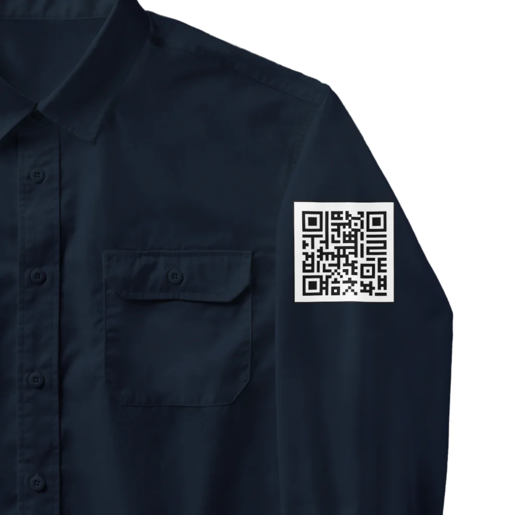 LalaHangeulの答え合わせ 付き　QRコードに空目するハングル　 Work Shirt