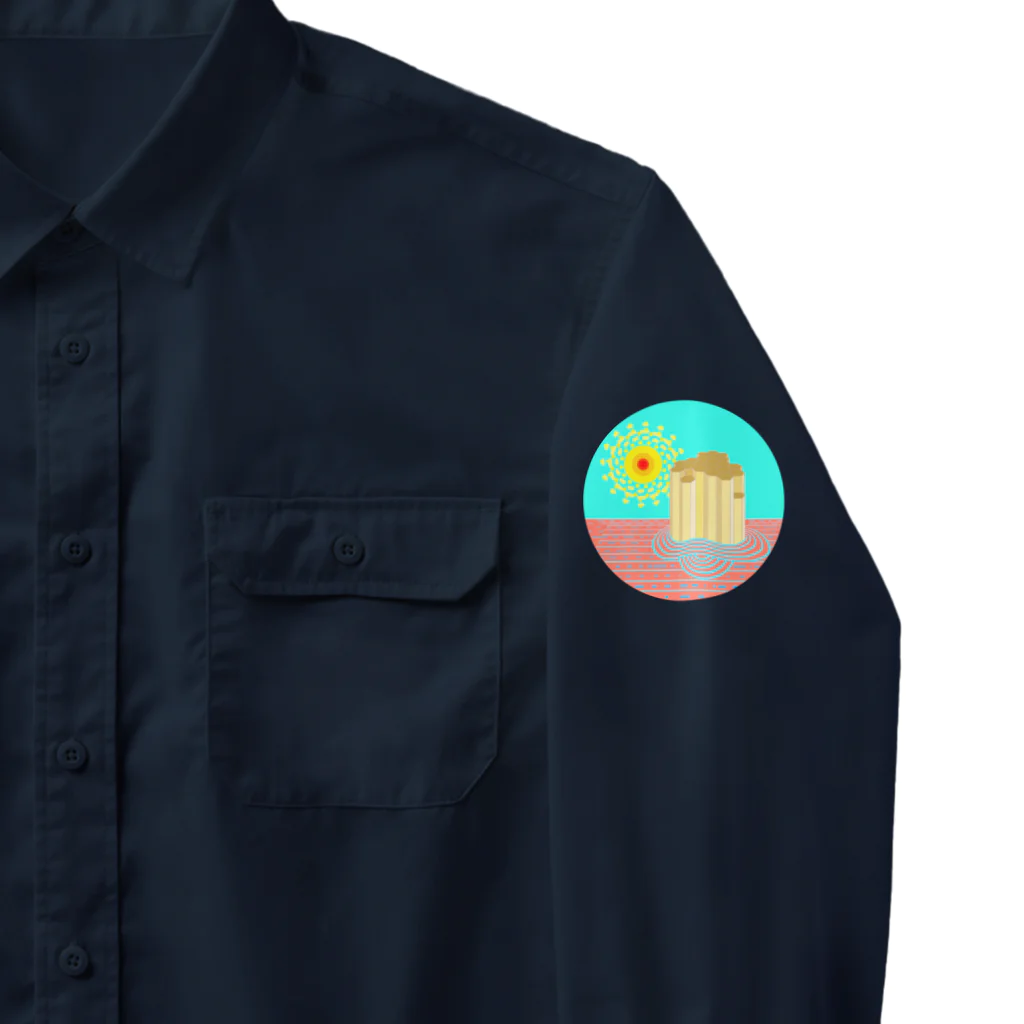 LalaHangeulの柱状節理 Work Shirt