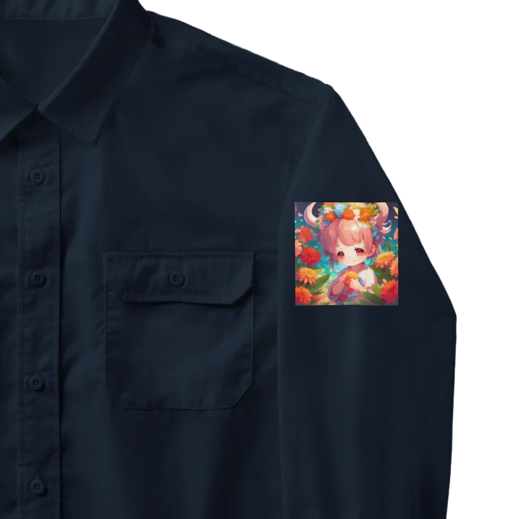 NaROOMのデーモンプリンセスは、お花がお好き💗 Work Shirt