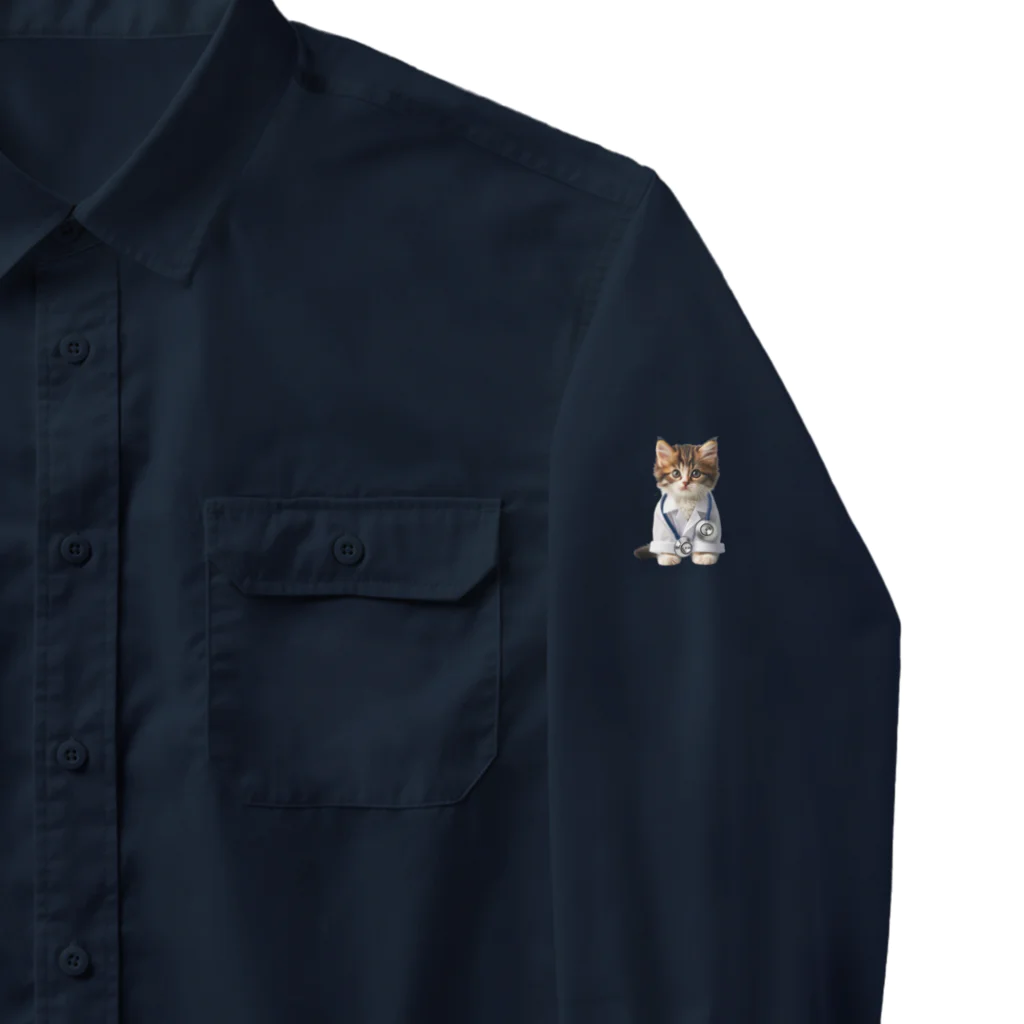 ネコネコ笑店 -Cat Goods Store-のDrねこ丸No1 Work Shirt