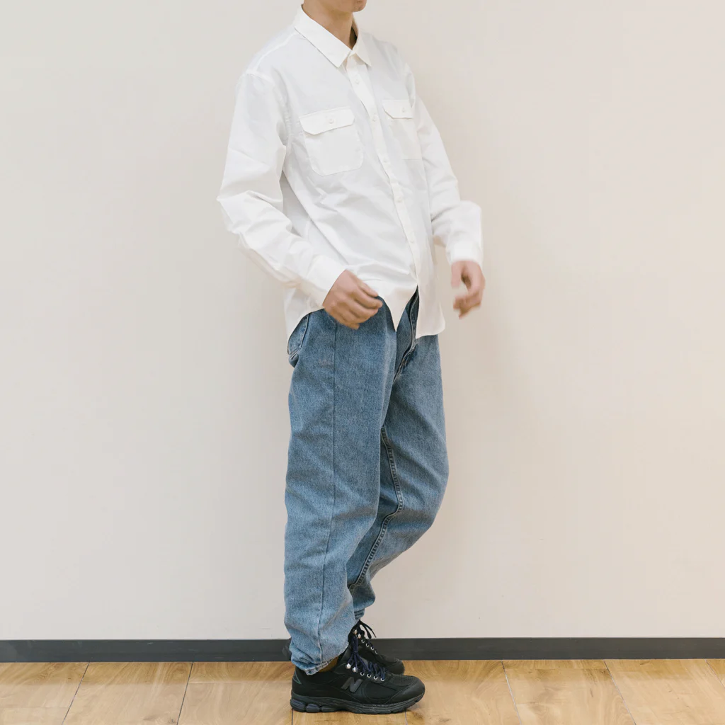 LalaHangeulのイクメンの元祖　バックプリント Work Shirt