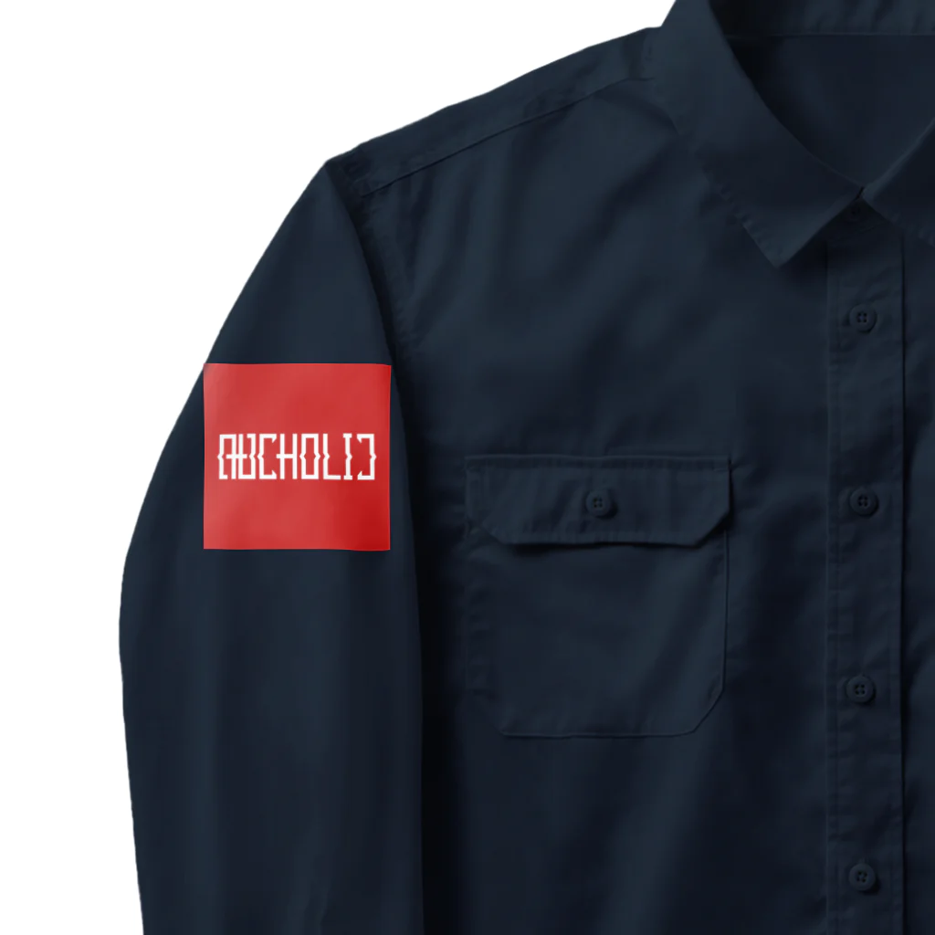 nomnolfsのARCHOLIC BOXロゴ 赤 Work Shirt