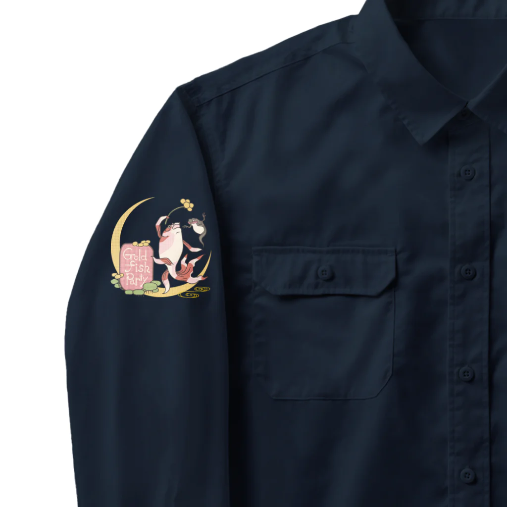 HIGEQLOのg​o​l​d​f​i​s​h​ ​p​a​r​t​y Work Shirt