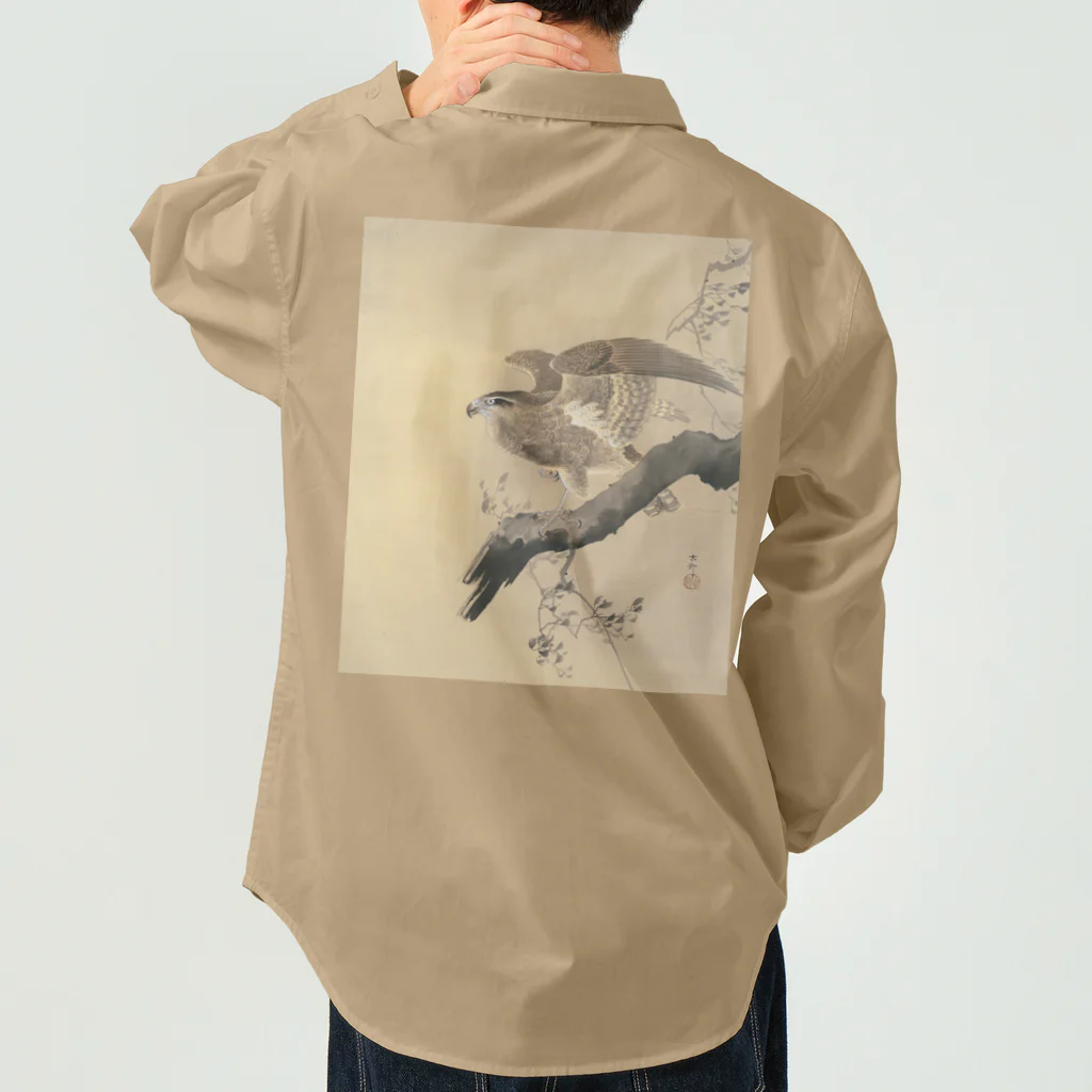 MUGEN ARTの小原古邨　鷹　Ohara Koson / Falcon Work Shirt