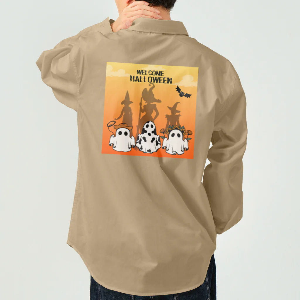 Bad Daddy at SUZURI のハロウィン 魔女シルエット Work Shirt