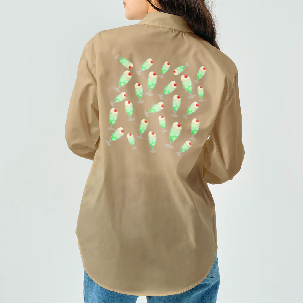 Lily bird（リリーバード）のたくさんメロンクリームソーダ♪ ワークシャツ