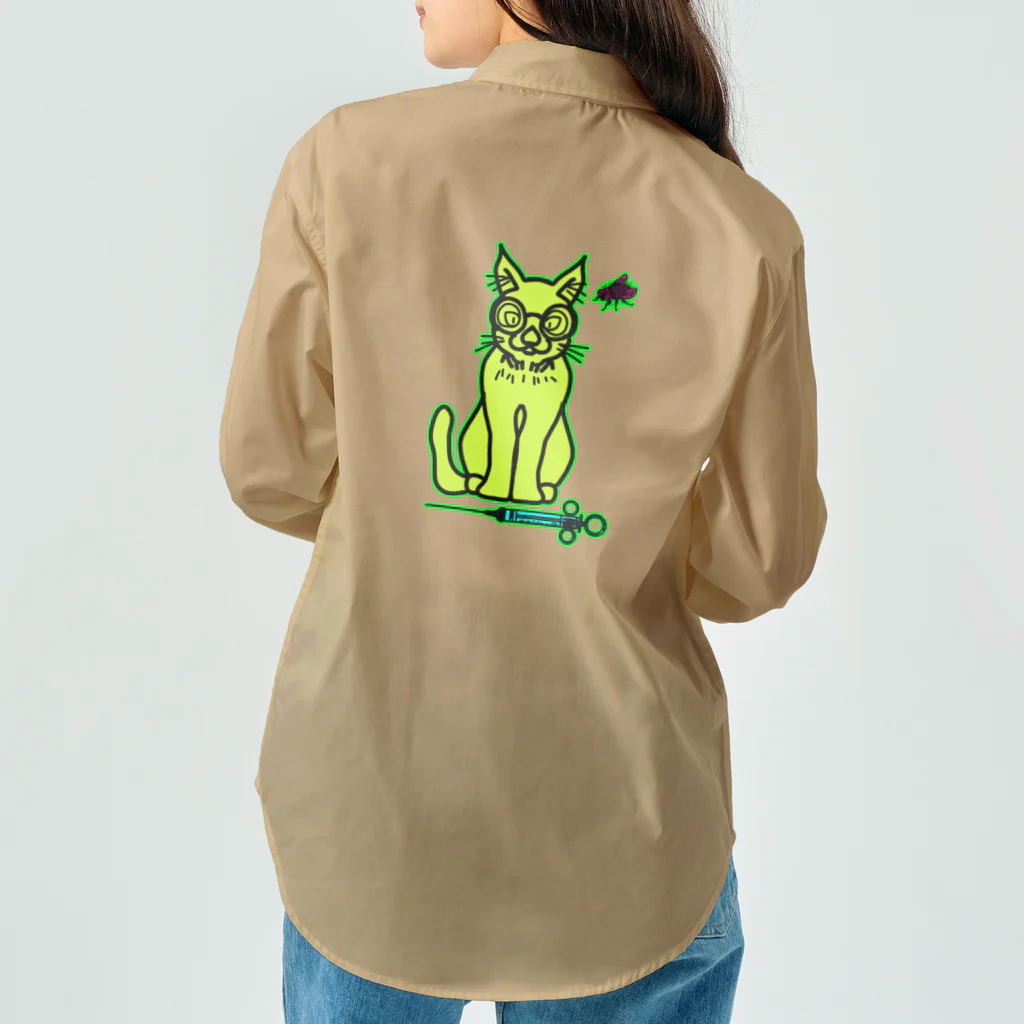 JINPIN (仁品)の待ちきれない猫 Work Shirt