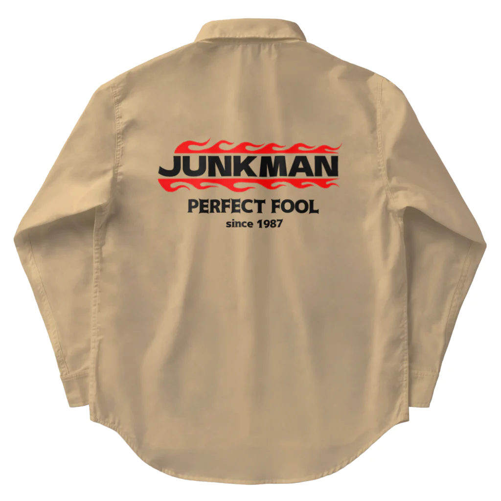 JUNK MANのJUNKMAN flames ワークシャツ