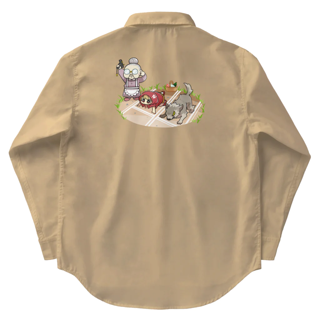 🔥カワイイは激辛🔥【HABANERO PANCAKE|ハバネロパンケーキ】の 赤ずきん（クラウンチングスタート） Work Shirt