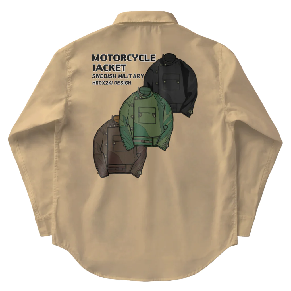 HI10×2KI design-ヒトトキデザイン-のmotorcycle jacket swedish military ワークシャツ