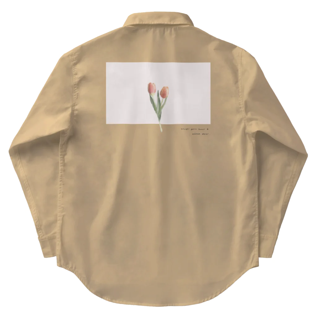 rilybiiのtwo peach tulip . Work Shirt