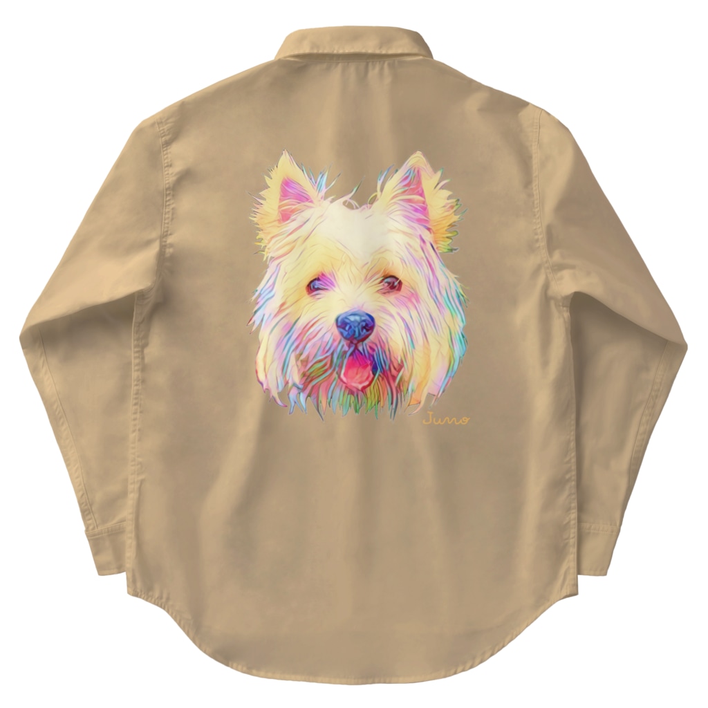 ジュノの秘密のアトリエのウエストハイランドホワイトテリア／Juno Work Shirt