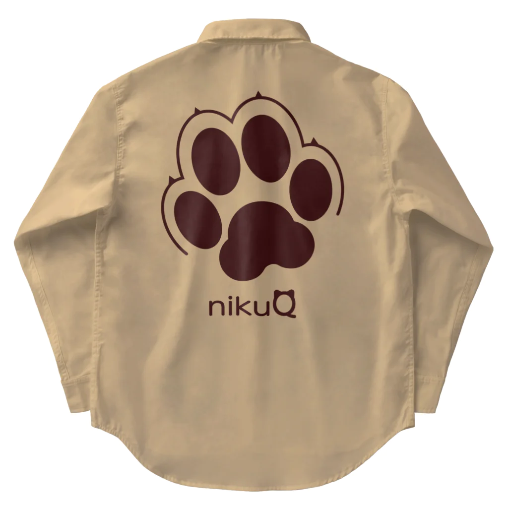 WebArtsの肉球をモチーフにしたオリジナルブランド「nikuQ」（犬タイプ）です ワークシャツ