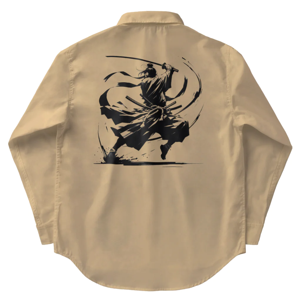 Sunlit HorizonのA lonely SAMURAI Work Shirt