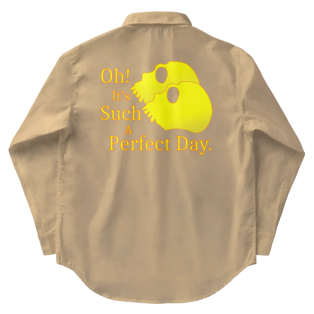 『NG （Niche・Gate）』ニッチゲート-- IN SUZURIのOh! It's Such A Perfectday.（黄色） Work Shirt