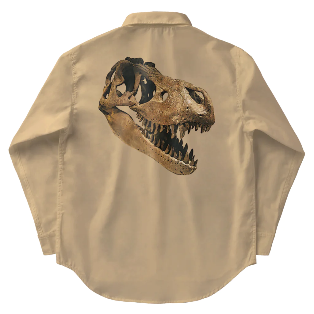 RubbishのT. Rex 頭骨 ワークシャツ