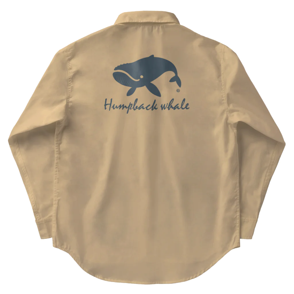 Atelier Pomme verte のHumpback whale22 ワークシャツ